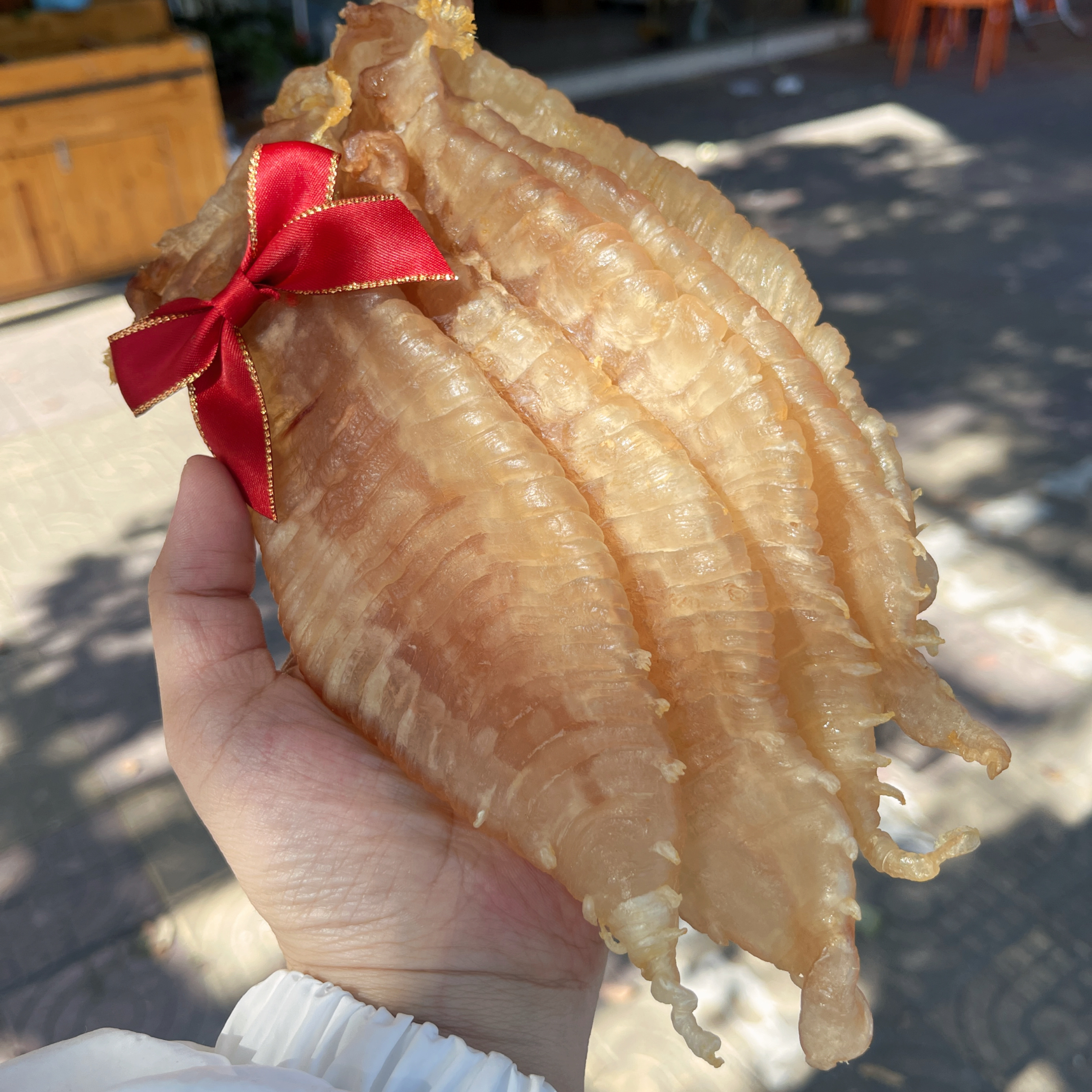 天然鱼胶赤嘴鱼胶自然洗晒45克赤嘴